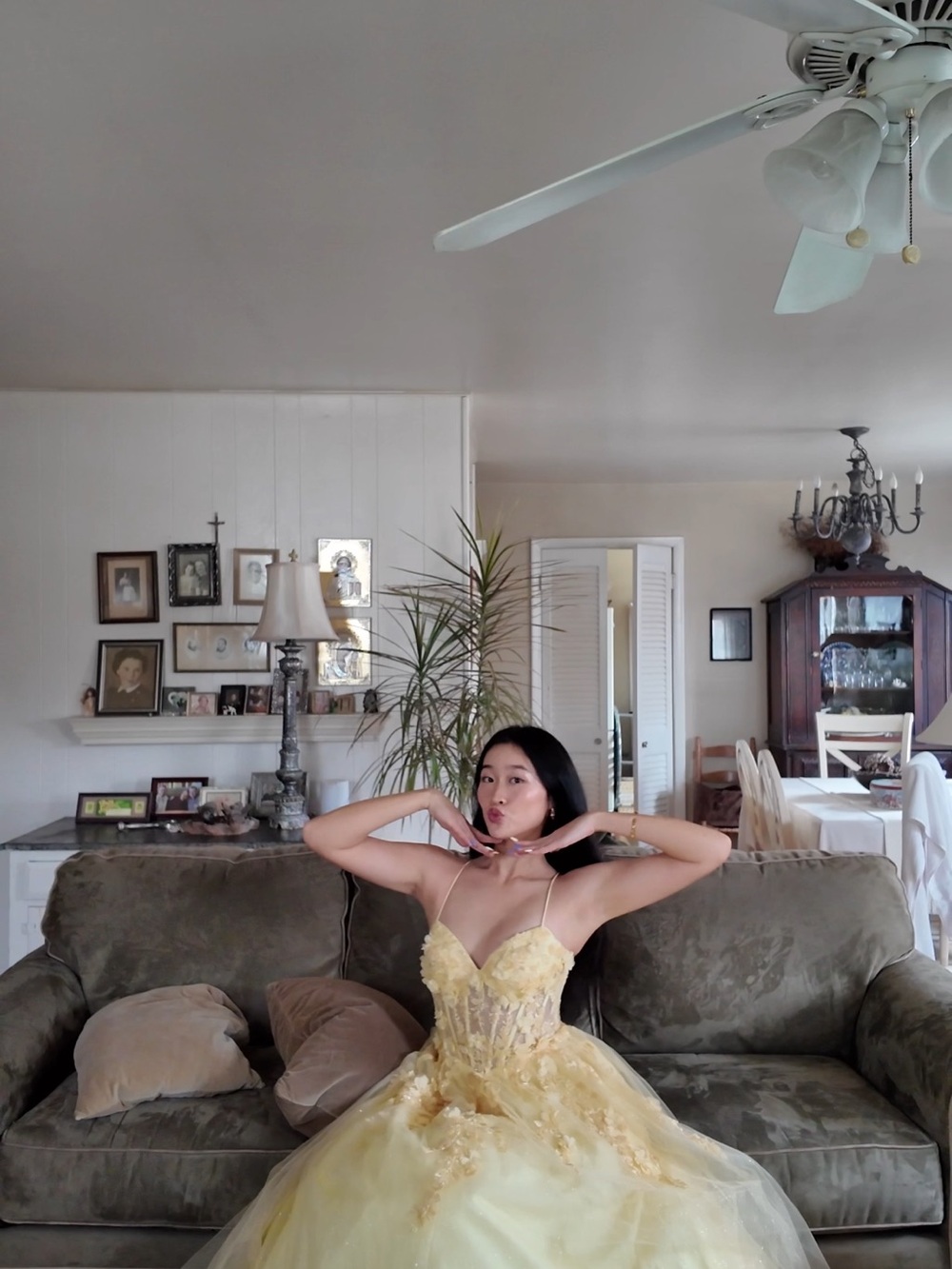 Yellow Ball Gown Jules & Cleo